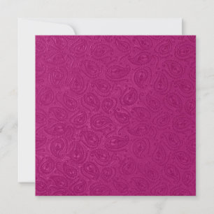Elegant Embossed Rosa Paisley Black Party Inbjudningar
