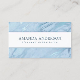 Elegant Emerald Blue Marble | AFFÄRSKORT Visitkort