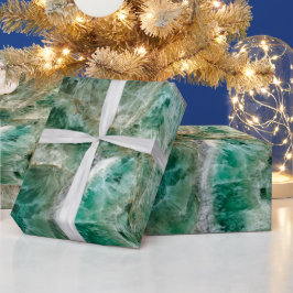 Elegant Emerald Crystal Presentpapper