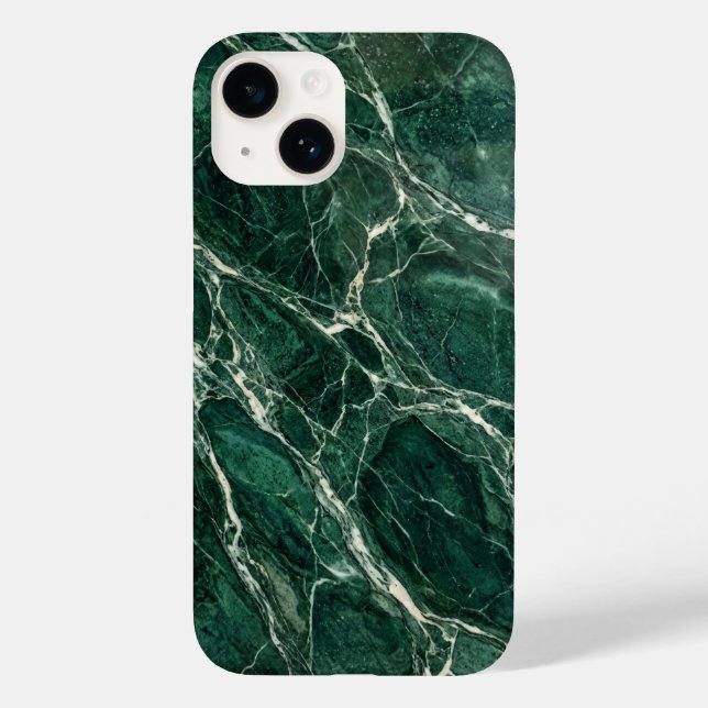 Elegant Emerald Green Marble Texture iPhone Case (Baksida)