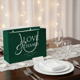 Elegant Emerald Green Wedding Thank You