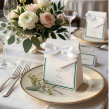 Elegant Emerald Grönt-bröllopsruta