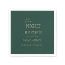 Elegant Emerald Grönt natten före Bröllop