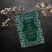 ELEGANT emerald grönt och vit ISLAMIC BRÖLLOP