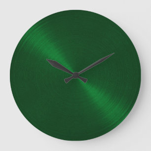 Elegant Emerald Grönt Sheen Stor Klocka