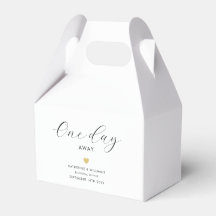 Elegant En dag bort Guld Hjärtsrepetitionsmiddag