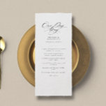 Elegant En dag på morgonen vid Bröllop Rehearsal M Meny<br><div class="desc">Elegant En dag bort från Bröllop Rehearsal Dinner Menu</div>