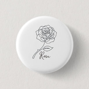 Elegant En Rad Rose Button Knapp