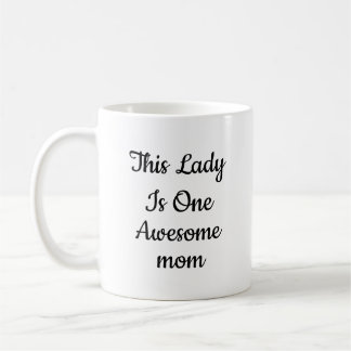 Elegant "En Super Mamma" Script Kaffe Kaffemugg