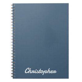 Elegant enfärgad minimalistisk design anteckningsbok