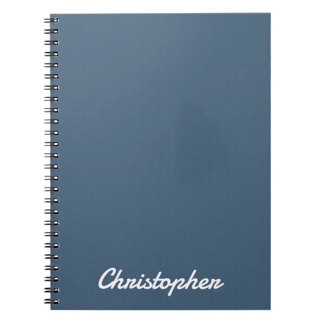 Elegant enfärgad minimalistisk design anteckningsbok (Framsidan)