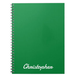 Elegant enfärgad minimalistisk design anteckningsbok