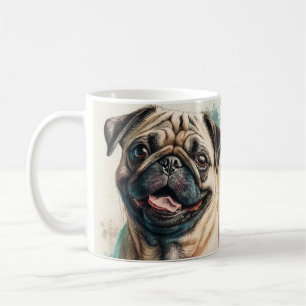 Elegant Enkel Anpassad Husdjurs Enkel Moderna Foto Kaffemugg