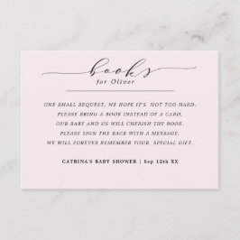 Elegant Enkel Bokar för Rosa för Baby-begäran Tilläggskort