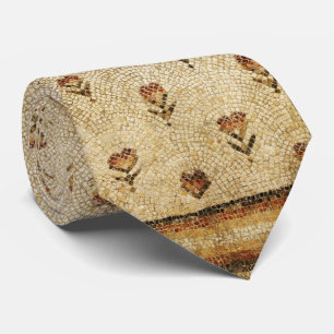 ELEGANT ENKEL BYZANTINSK MOSAIK BLOMMOR Antik  Slips