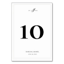 Elegant Enkel calligrafi Monogram White Bröllop