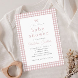 Elegant Enkel Dammtrosa Flickor Baby Shower