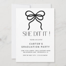 elegant enkel design, minimalistisk svart och vit inbjudningar