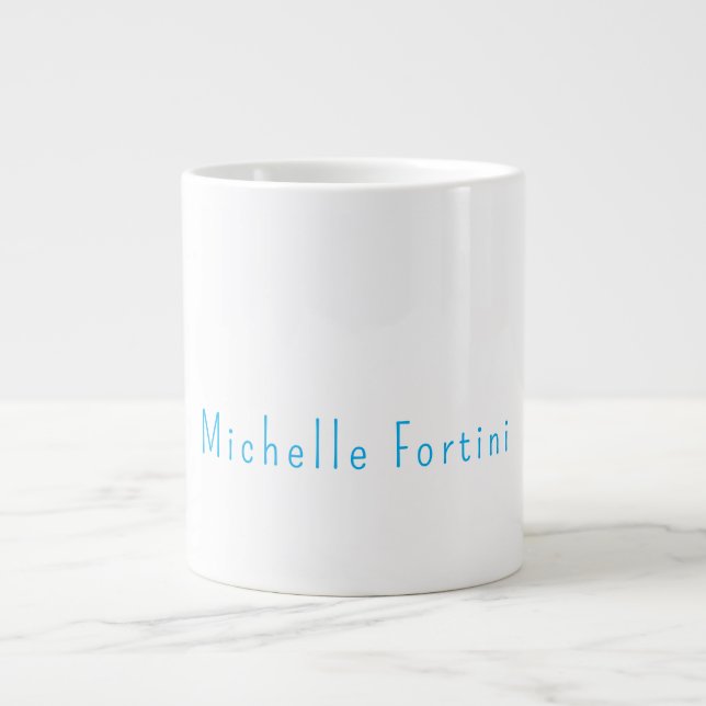 Elegant Enkel Enkel Minimalistisk Jumbo Mugg (Framsidan)
