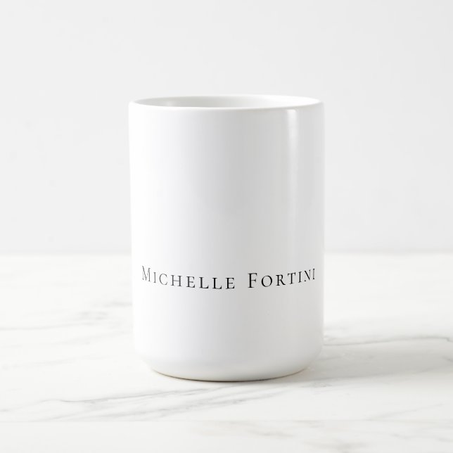 Elegant Enkel Enkel Minimalistisk Kaffemugg (Center)
