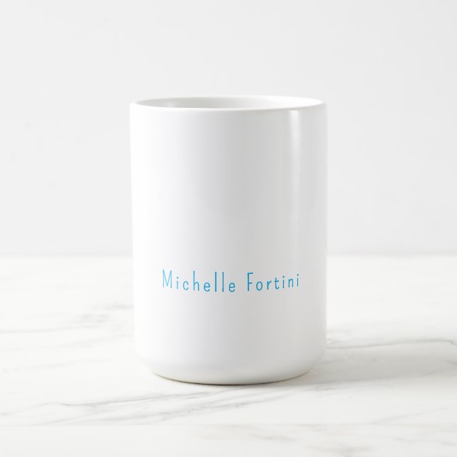 Elegant Enkel Enkel Minimalistisk Kaffemugg (Center)