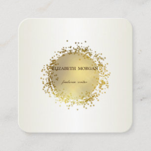 Elegant Enkel ,Falskt Guld Fyrkantigt Visitkort