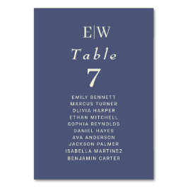 Elegant Enkel framtida dosering med Monogram Bröll Bordsnummer