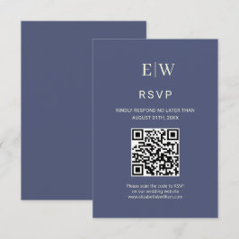 Elegant Enkel framtida dosering med Monogram Bröll OSA Kort