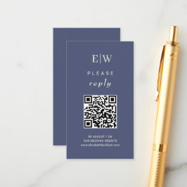 Elegant Enkel framtida dosering med Monogram Bröll Tilläggskort