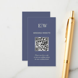 Elegant Enkel framtida dosering med Monogram Bröll Tilläggskort