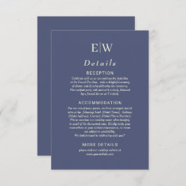 Elegant Enkel framtida dosering med Monogram Bröll Tilläggskort