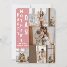 Elegant Enkel Glad Mors Dag Foto Collage