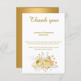 ELEGANT ENKEL GULD BLOMMIGT GULD REVERSE TACK INBJUDNINGAR