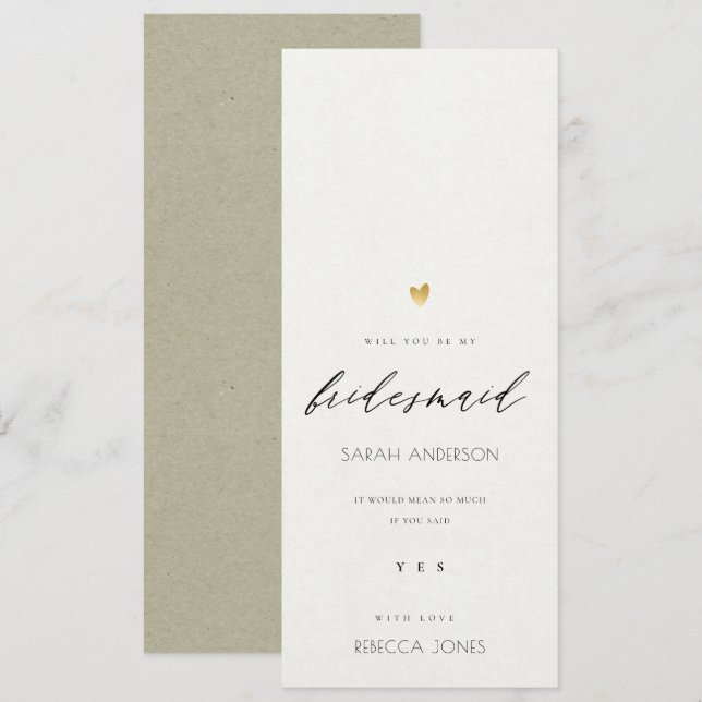 ELEGANT ENKEL GULD KONST TYPOGRAFI Brudtjänsteflic Inbjudningar (Fram/baksida)