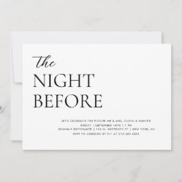 Elegant - enkel inbjudan till repetitionsmiddagsin