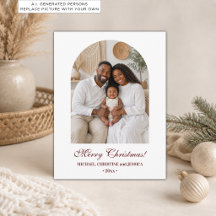 Elegant Enkel Jul Familj Holiday Foto