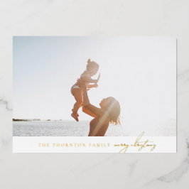 elegant enkel klassisk merry-foto guld real