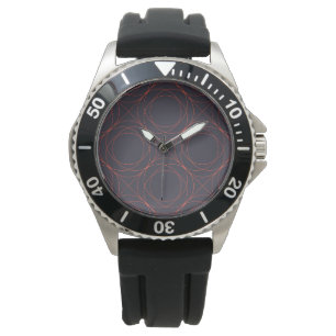 Elegant, enkel, livlig, modern mönster-konst armbandsur