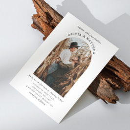 Elegant enkel ljusskalig bröllop inbjudningar