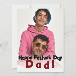 Elegant enkel Lycklig Fars dag, för Pappa foto Julkort