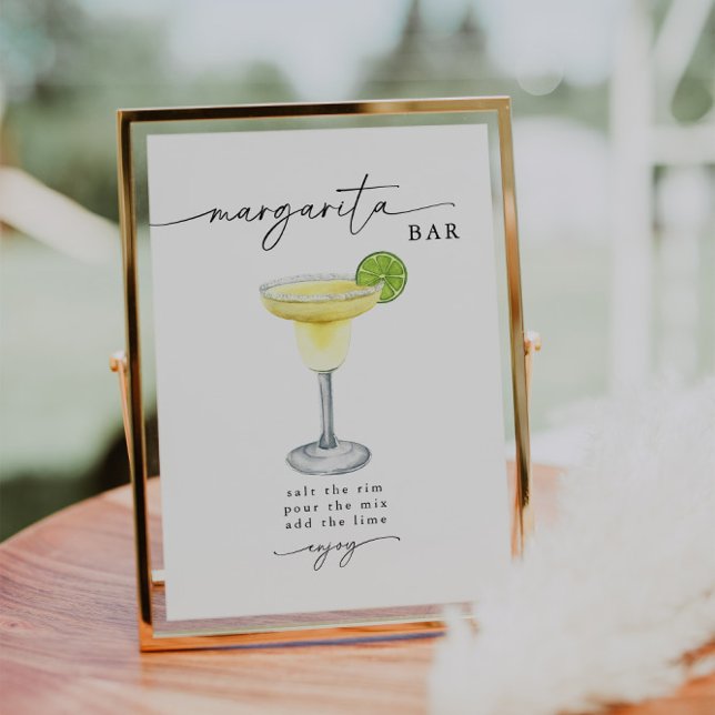 Elegant Enkel Margaritabar Skylt (Skapare uppladdad)