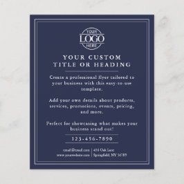 Elegant Enkel marin Logotyp - säljfrämjande åtgärd Flygblad