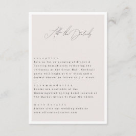 Elegant enkel med konturblommor och Gräns Tilläggskort