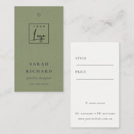 Elegant Enkel minimal Logotyp för minsta kraftfull Visitkort