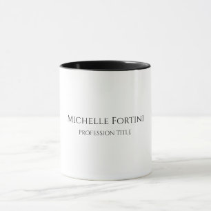 Elegant Enkel Minimalistisk Enkel Design Mugg