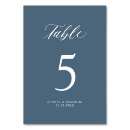 Elegant enkel, minimalistisk modern Bröllop Bordsnummer