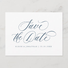 Elegant Enkel Minimalistisk Modern Spara datumet Vykort