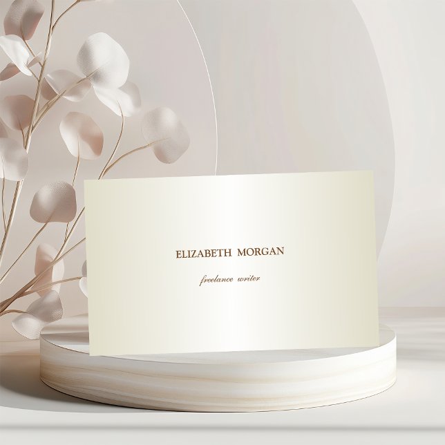 Elegant Enkel, minimalistisk Visitkort (Skapare uppladdad)