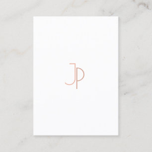 Elegant enkel moderiktig mall för modern Monogram Visitkort