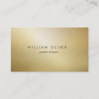 Elegant enkel modern guld-professionell visitkort